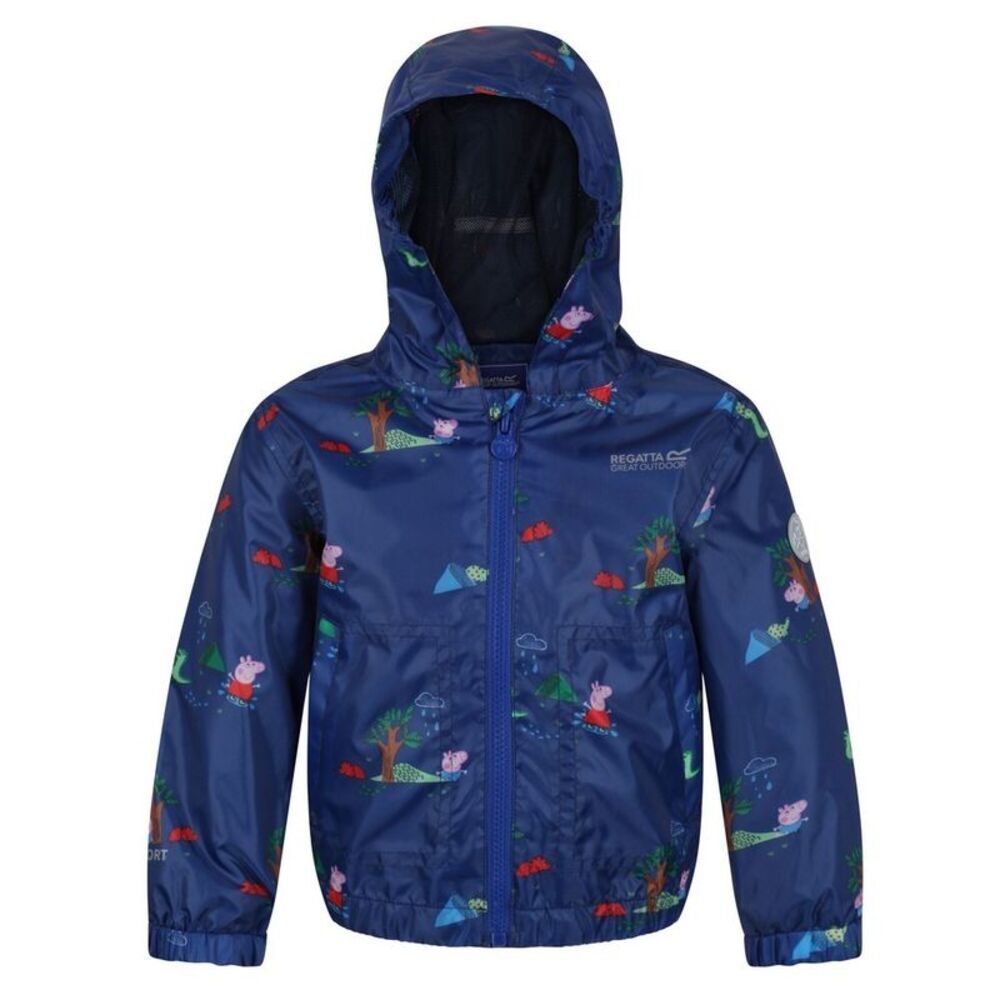 Regatta Childrens/Kids Muddy Puddle Peppa Pig  Waterproof Jacket / Royal Blue